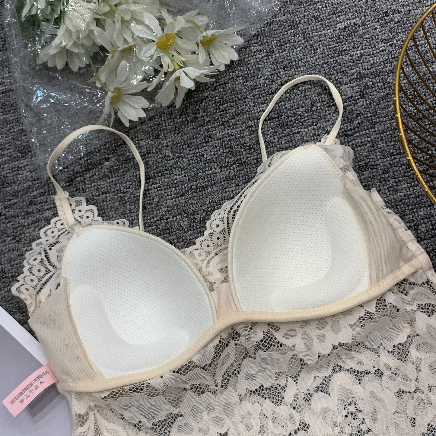 【tops】レースカップ付きキャミソール　M29716
