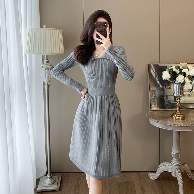 【dress】ニットワンピース　M25363