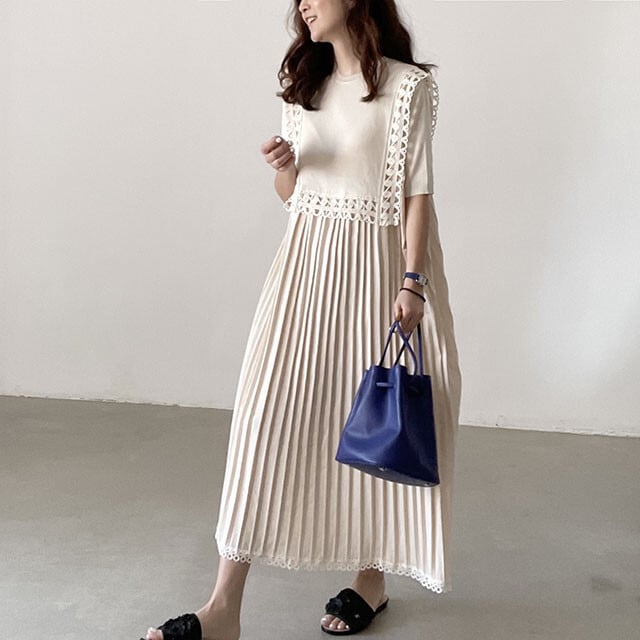 【dress】プリーツワンピース　M24736