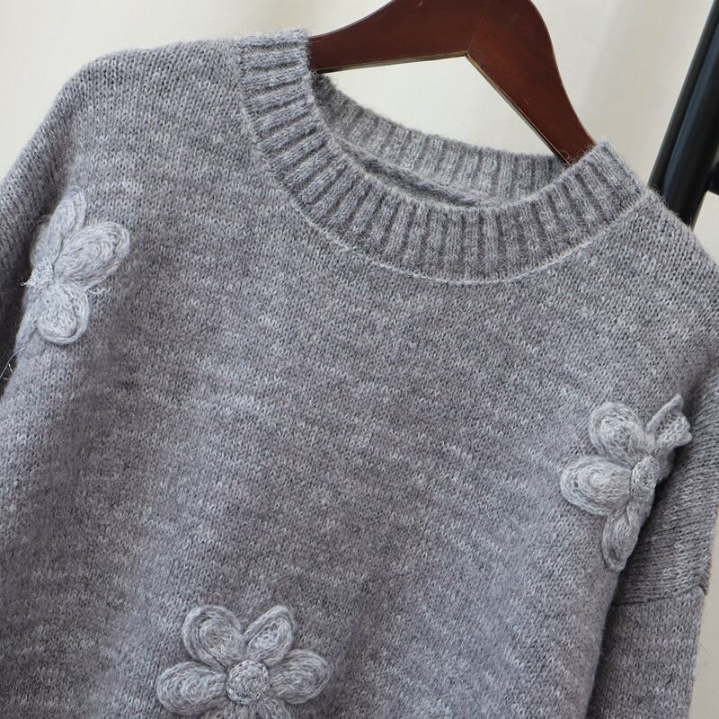 【tops】クルーネックニットセーター　M27901