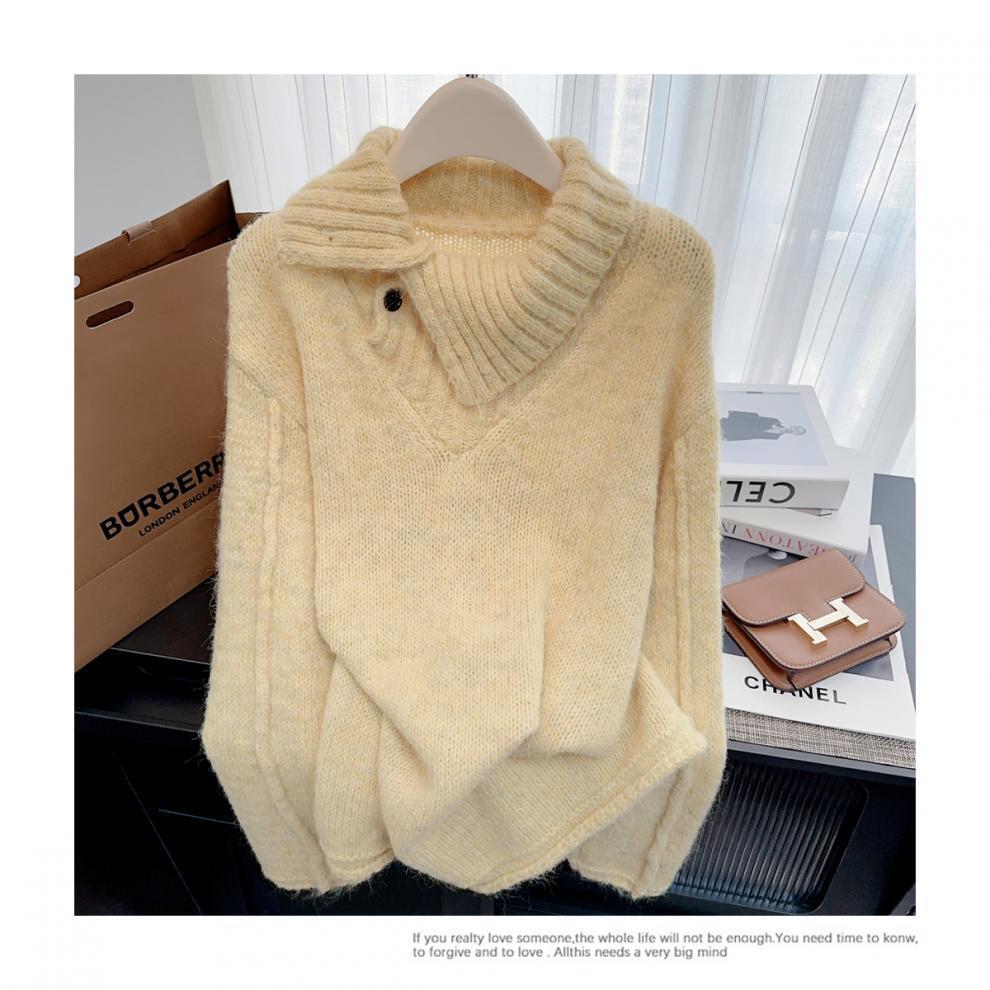 【tops】ハイネックニットセーター　M28243