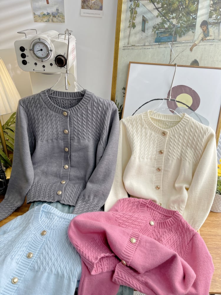 【outer】ニットカーデ　M25474