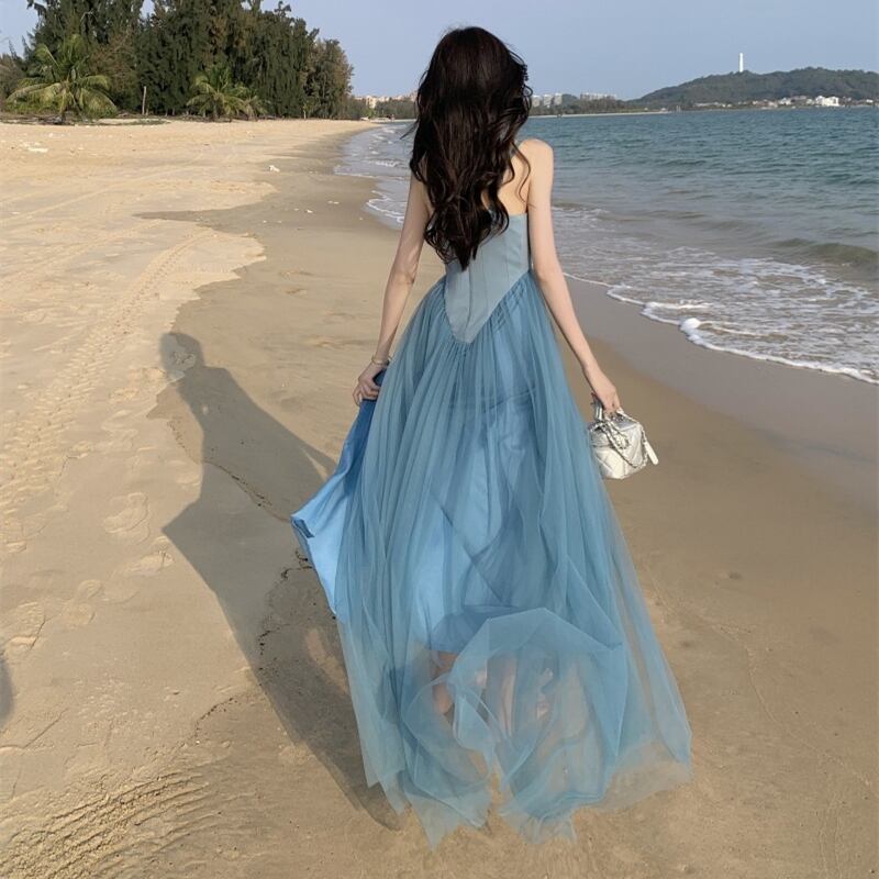 【dress】メッシュキャミワンピース G20474