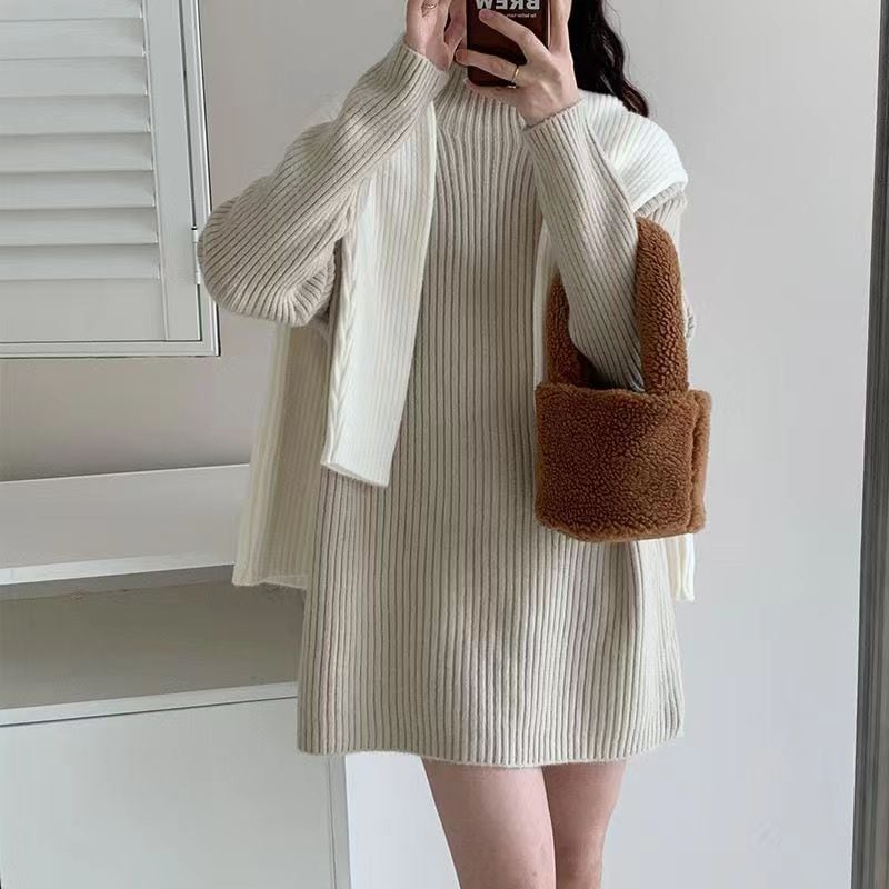 【tops】無地ニットセーター　M27259