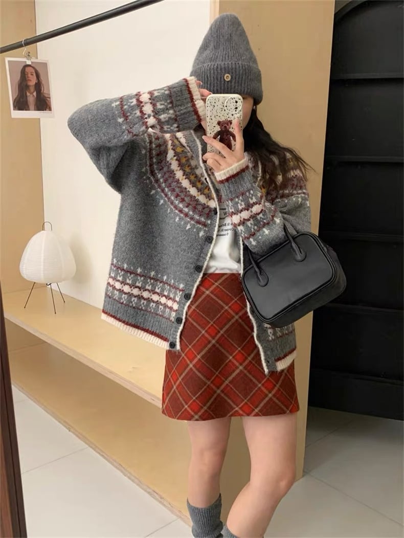 【outer】ニットカーデ　M25984