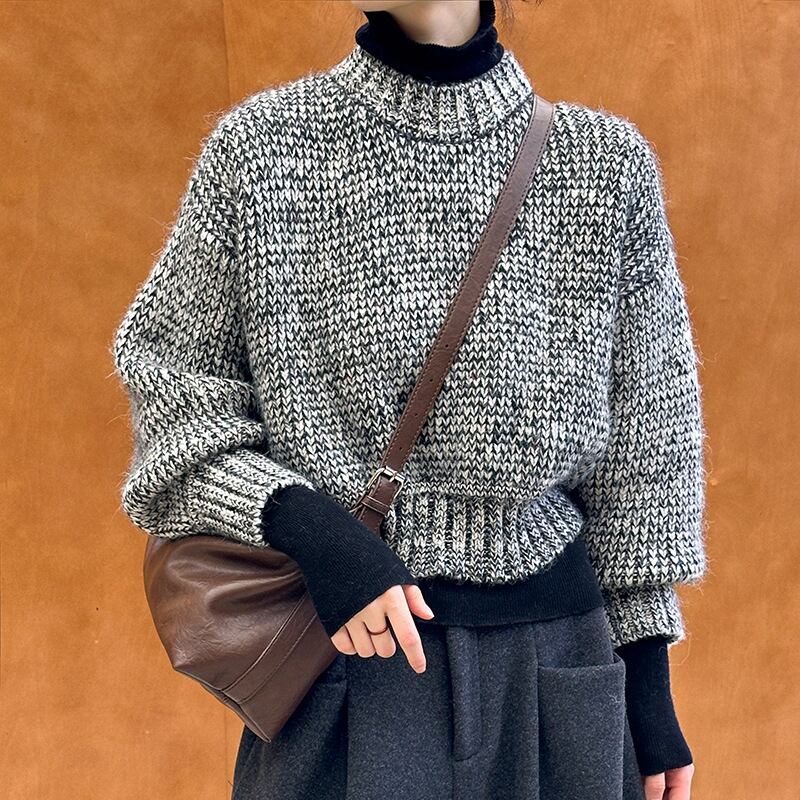 【tops】ニットトップス Q6965