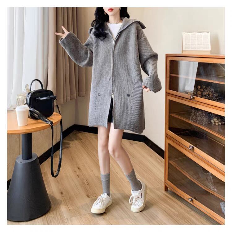 【outer】ファスナーニットカーデ　M28487