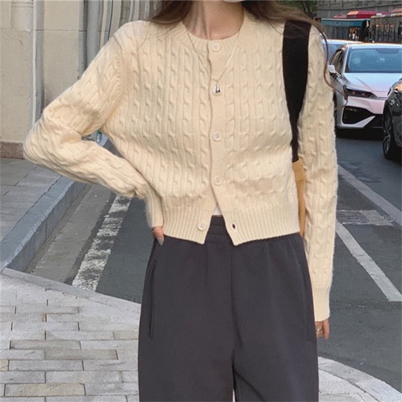 【outer】ニットカーデ　M25957