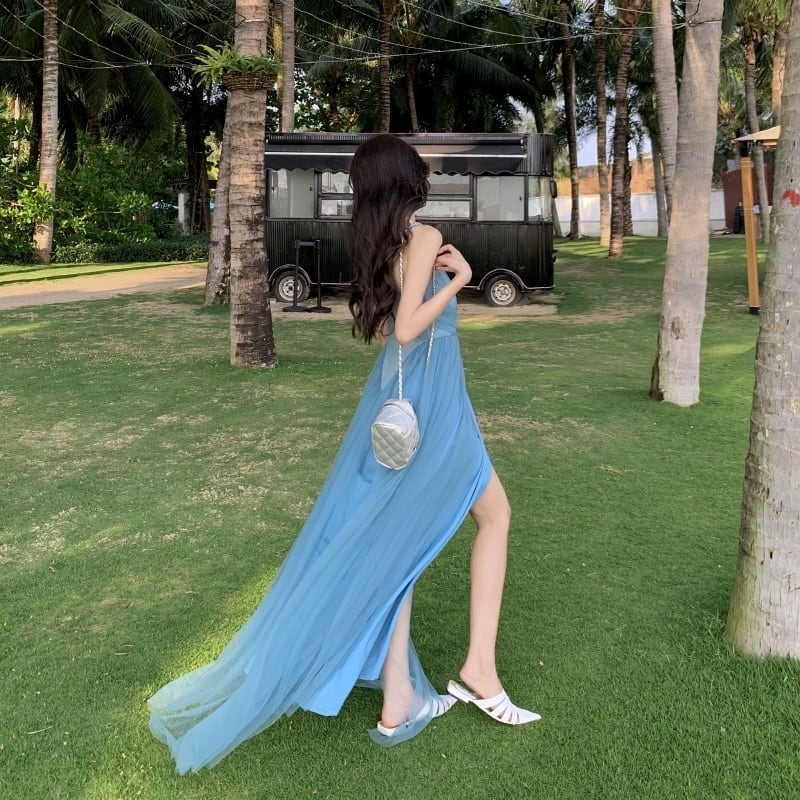 【dress】メッシュキャミワンピース G20474