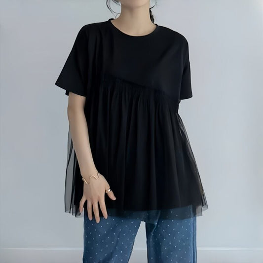 【tops】メッシュ切り替えTシャツG20304