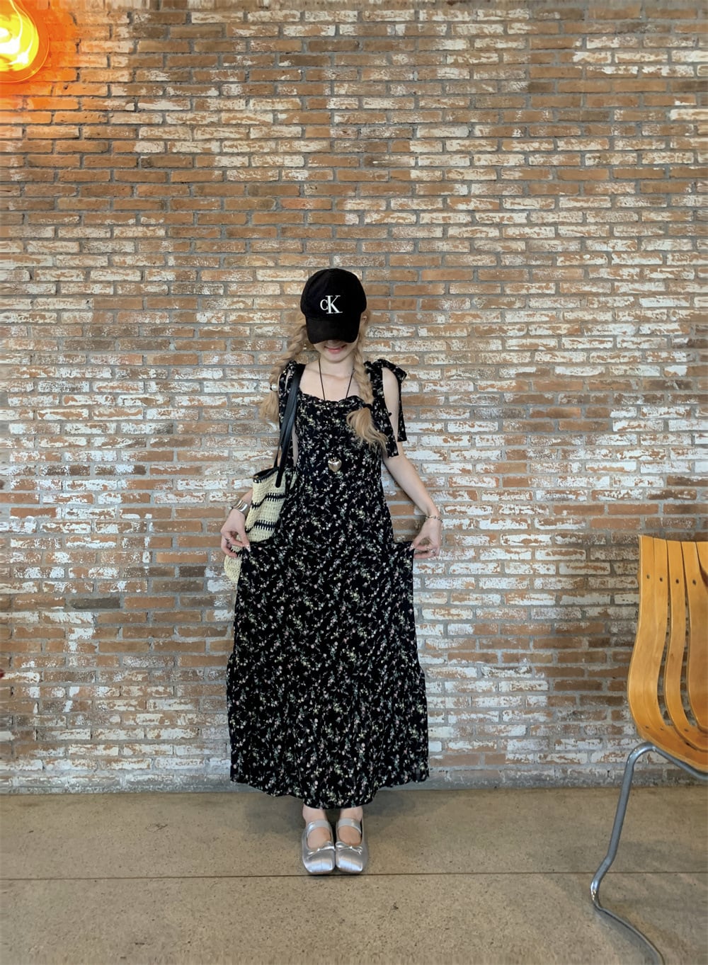 【dress】花柄キャミワンピース　M25212