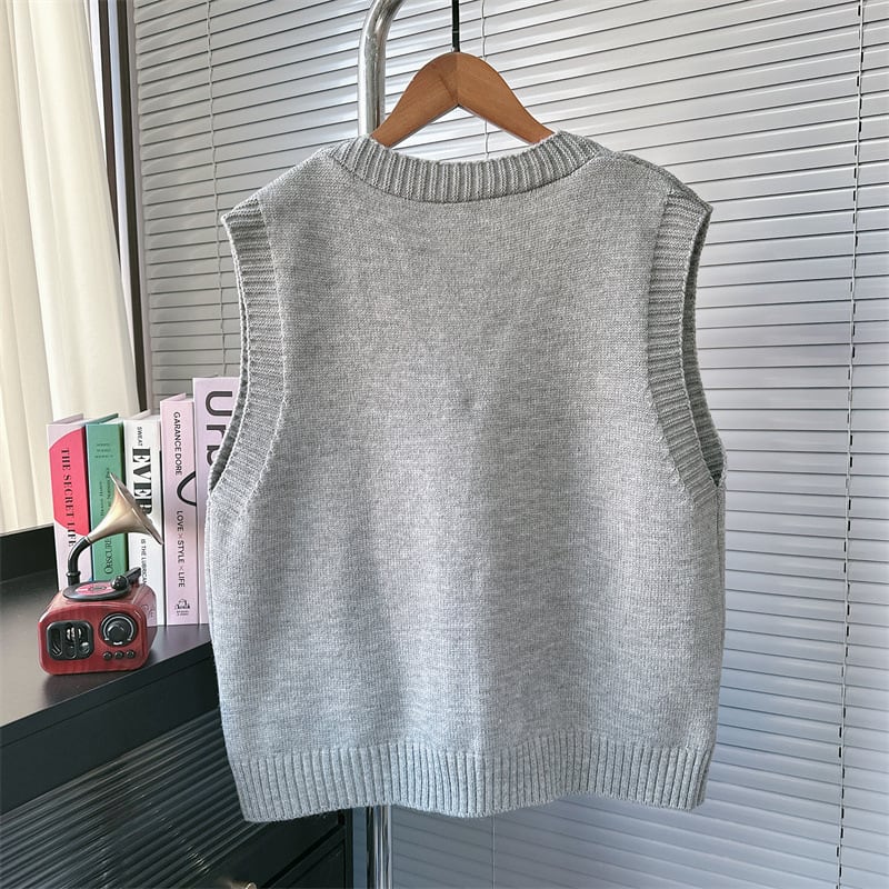 【outer】ジャカードニットベスト　M28193