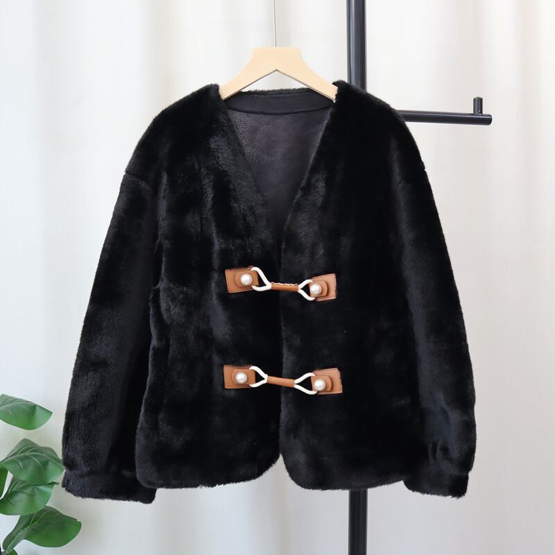 【outer】ファーショートコート　M27173