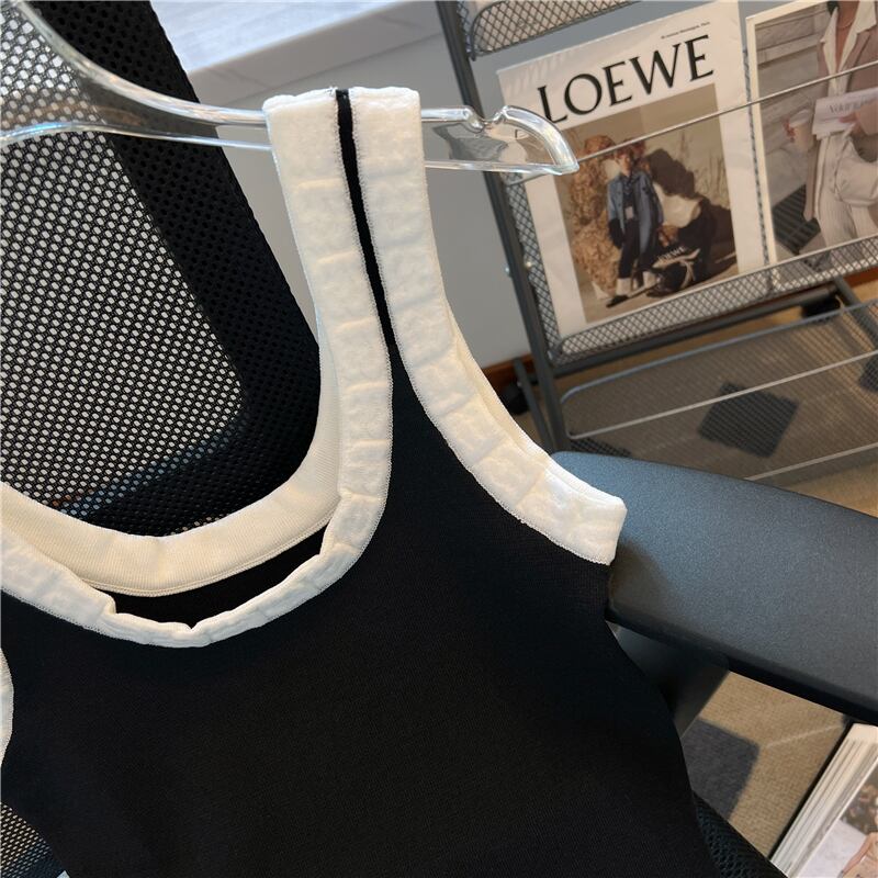 【dress】ノースリーブニットワンピースF7480