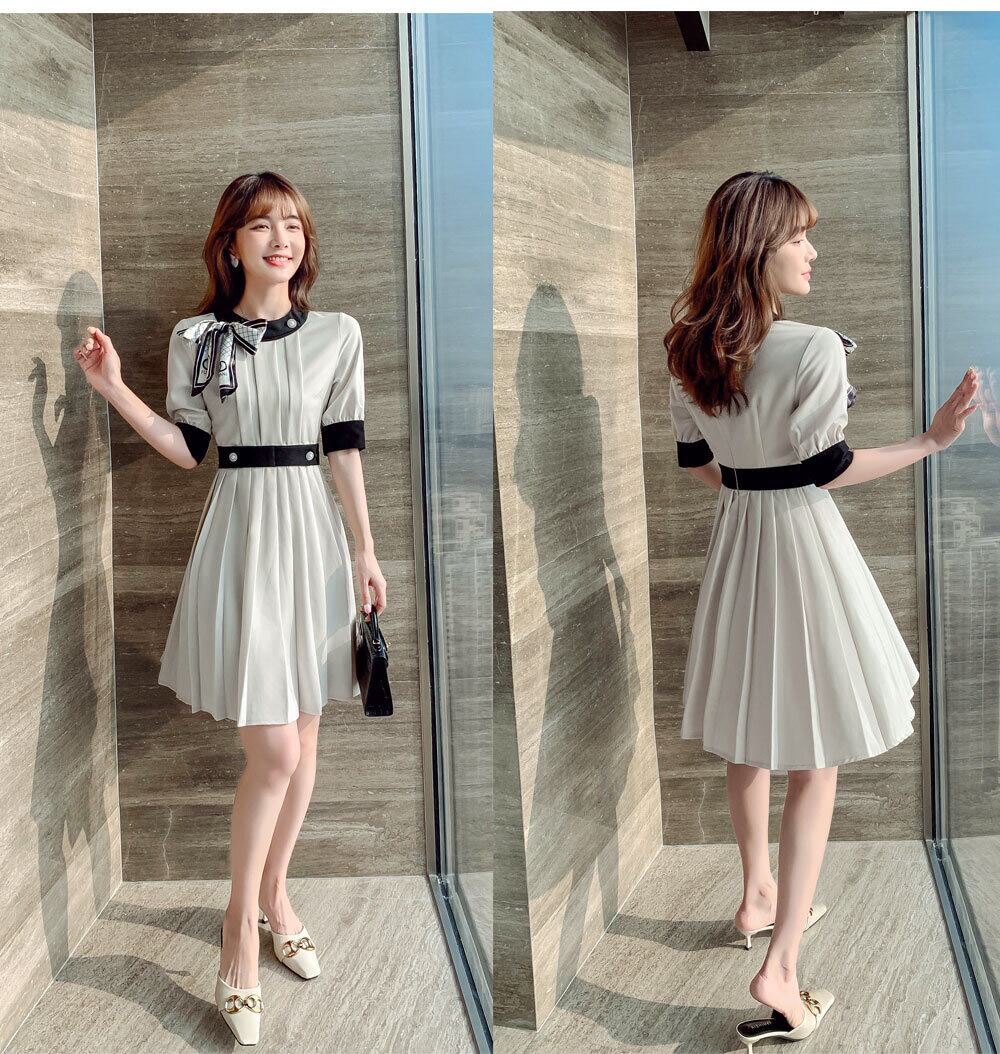 【dress】高級感気質満点質感のいいOL通勤レディースワンピース