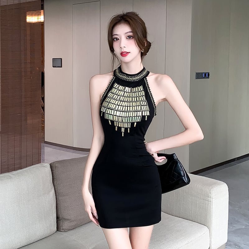 【dress】ホルターネックワンピース　M24587