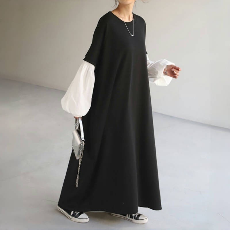 【dress】切り替えカジュアルワンピース　M29602