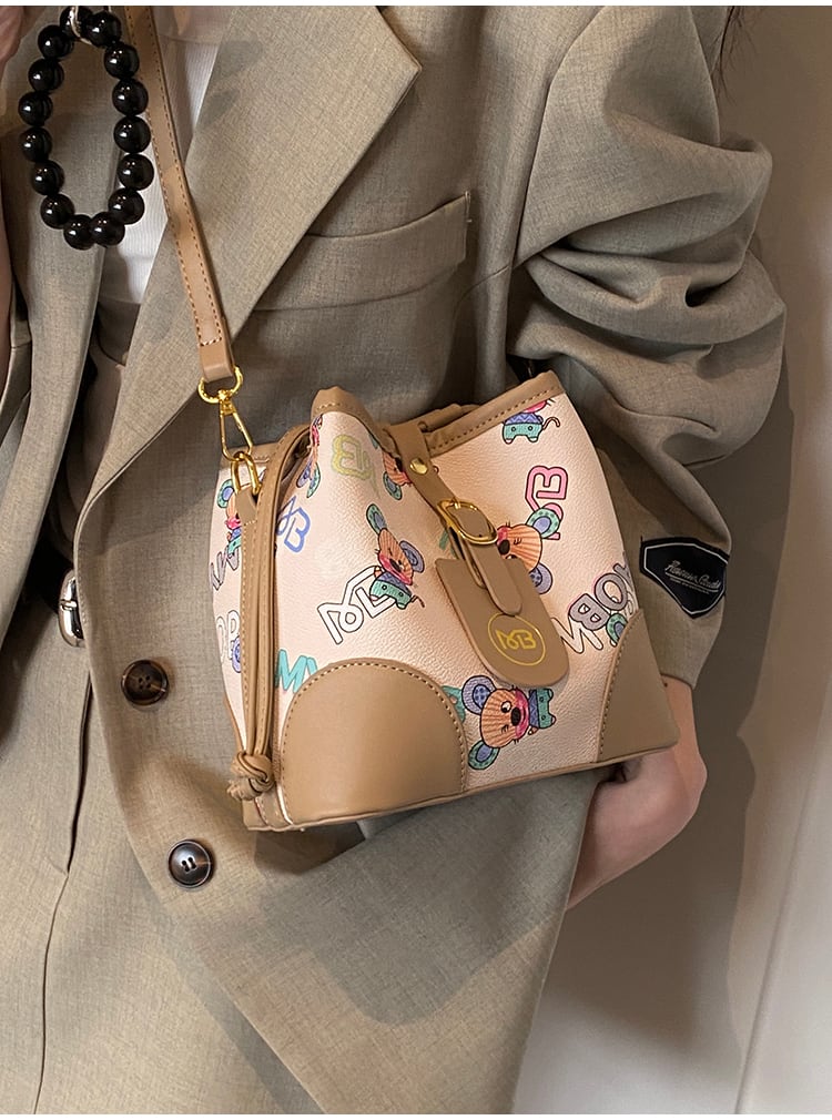 【小物】肩掛け斜め掛けバケツ型バッグG20480