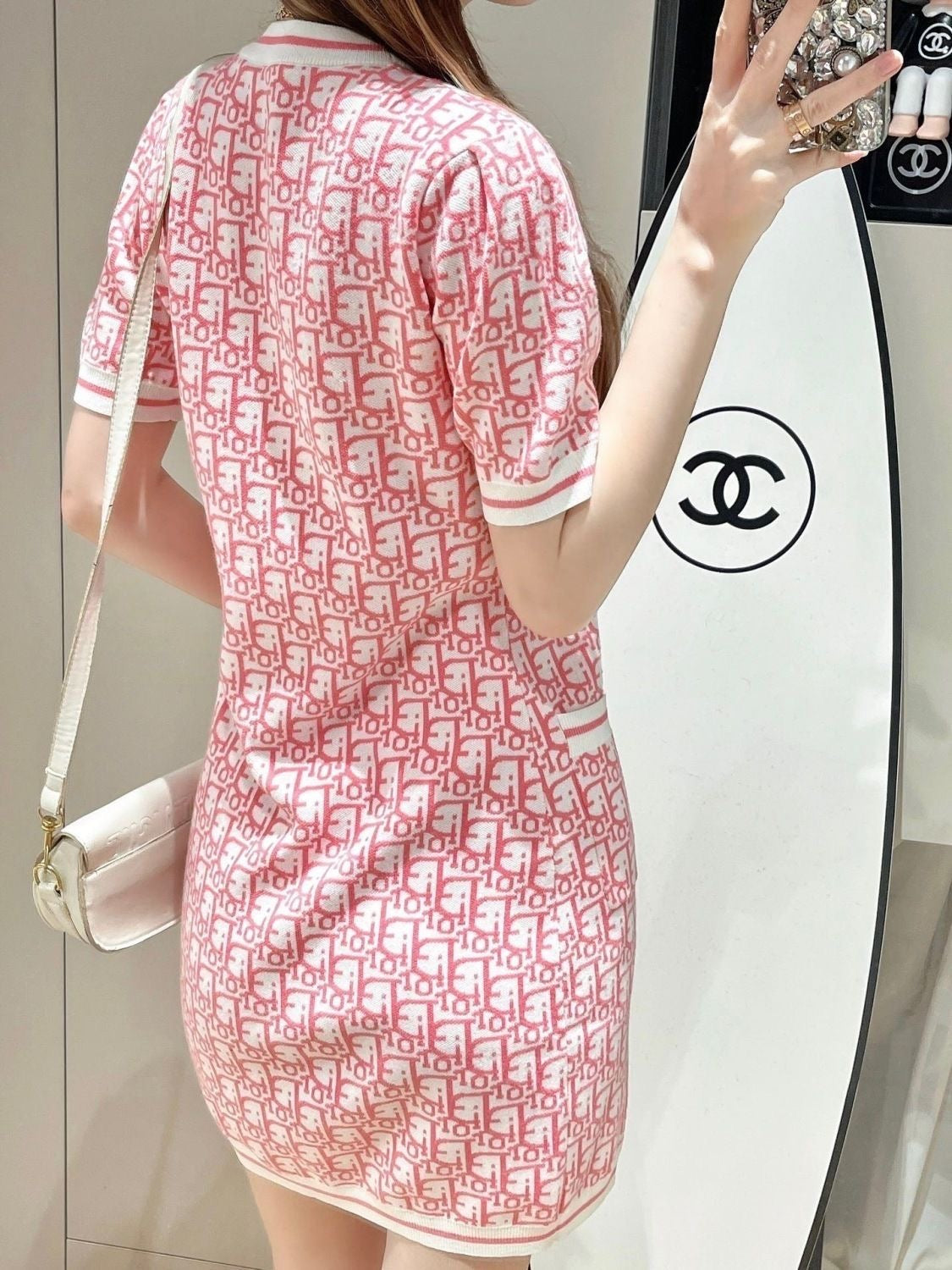 【dress】2色英字柄デートワンピースF7674