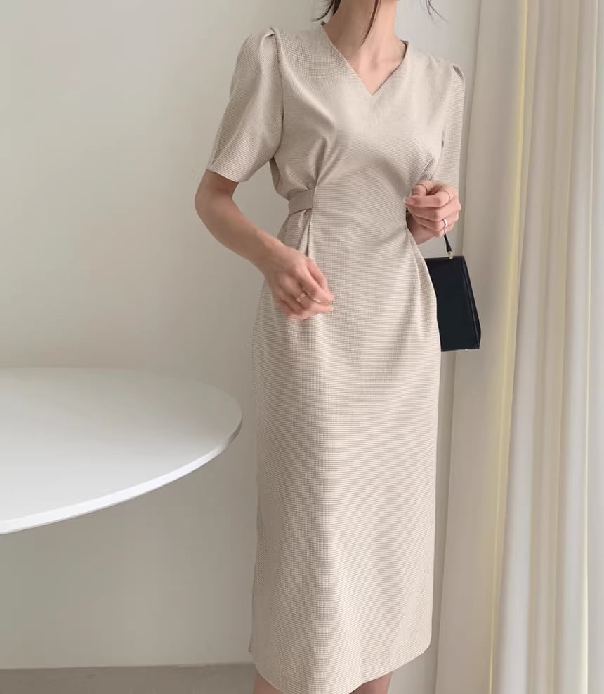 【dress】半袖ゆったりワンピースF7472