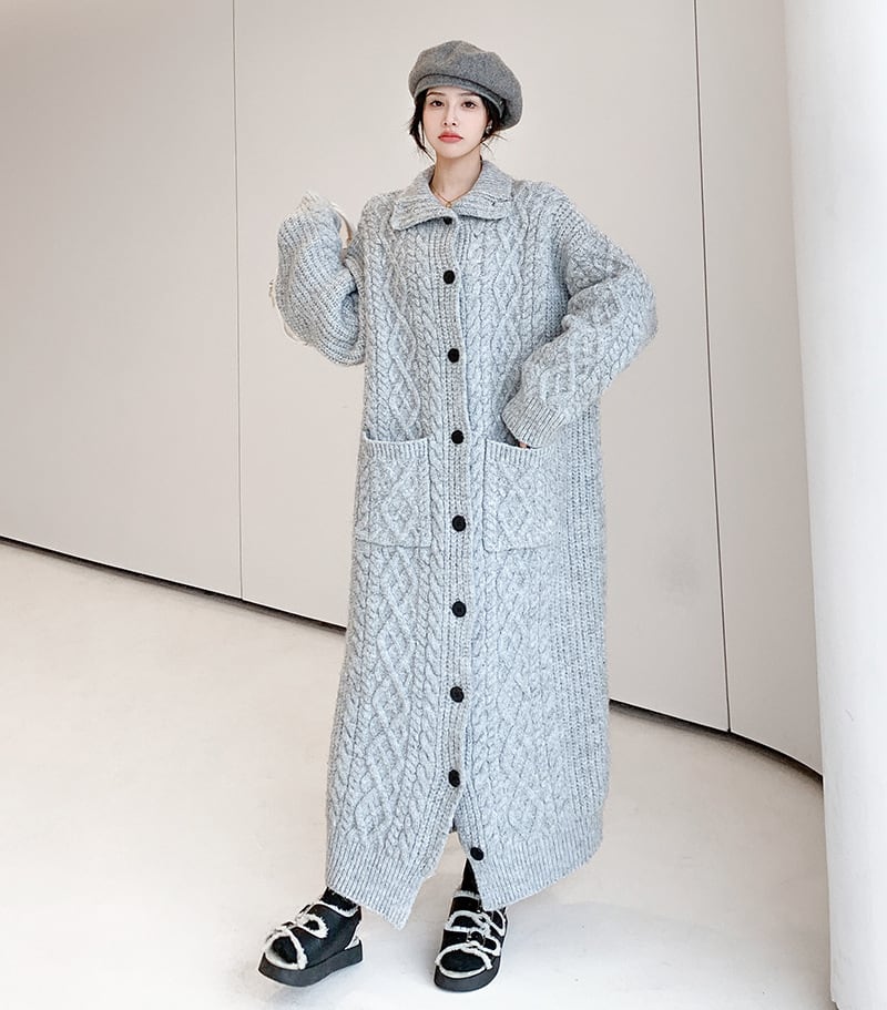 【dress】ロングニットワンピース　N2187
