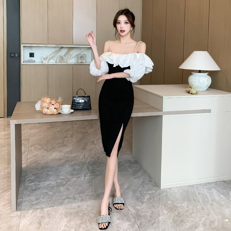 【dress】オフショルダーキャミワンピース G20668