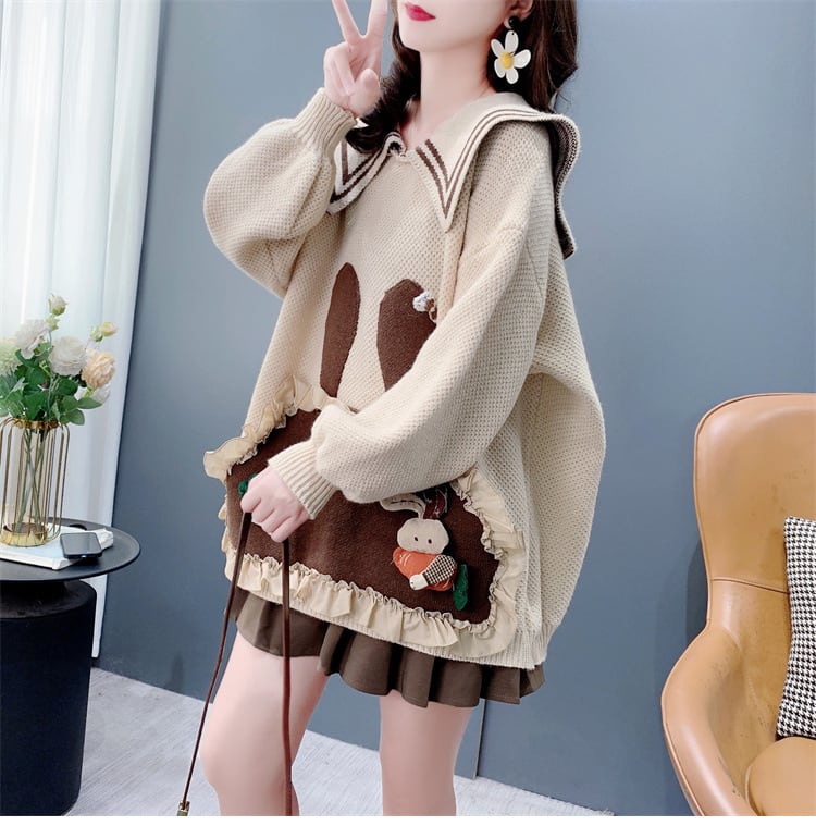 【tops】カートゥーンニットセーター　M28307