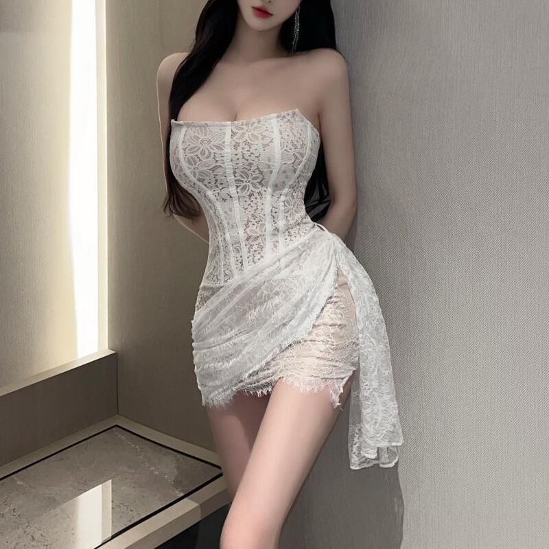 【dress】レースチューブドレス Q8192