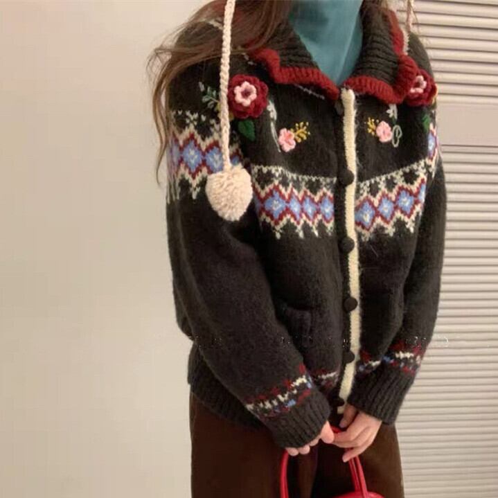 【outer】ニットカーデ　M27871
