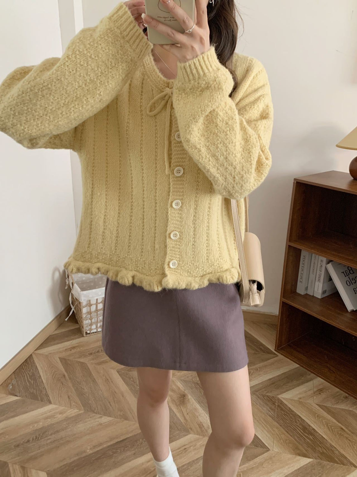 【outer】ニットカーデ　M26423
