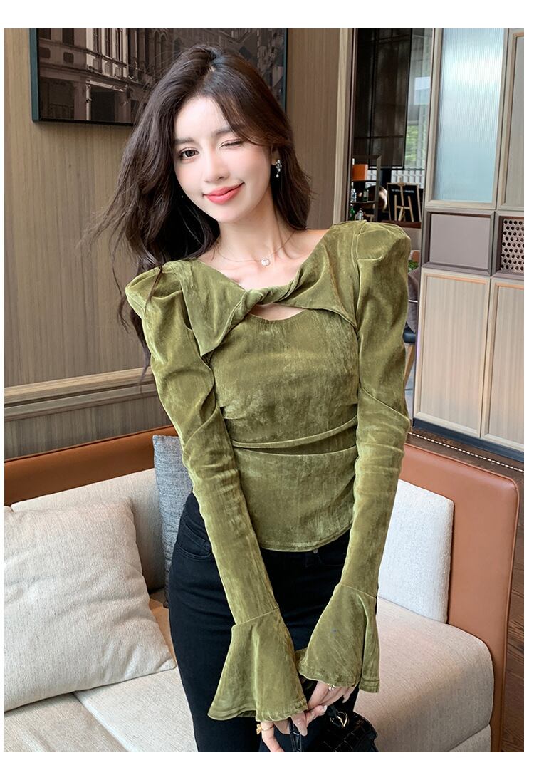 【tops】長袖Ｔシャツトップス　M28975