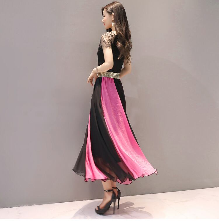 【dress】ファッション気質満点エレガントプリント体型カバー着痩せワンピース G0533