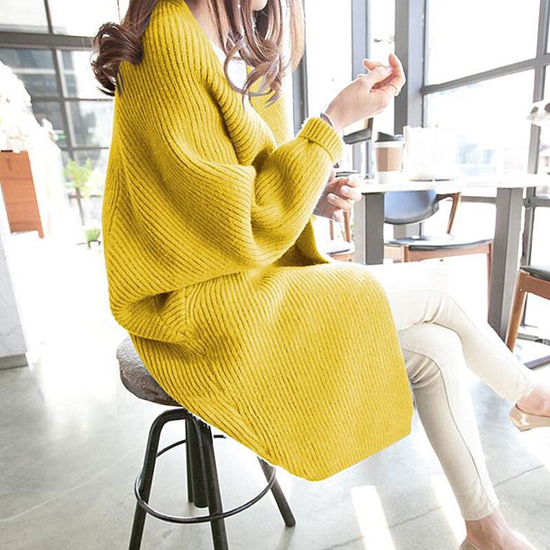 【outer】ロング丈ニットカーデ　M19027