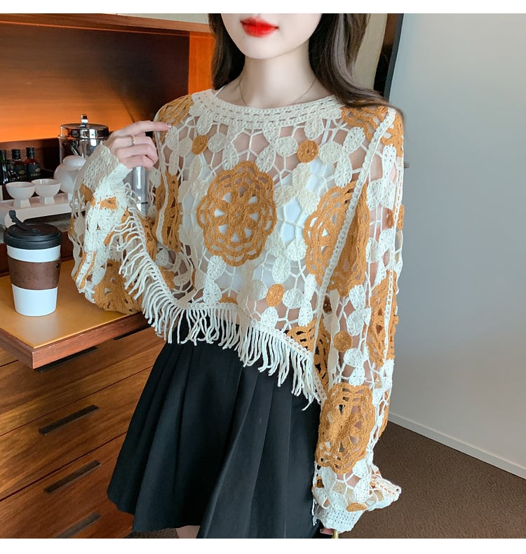 【tops】レースプルオーバー　M29359
