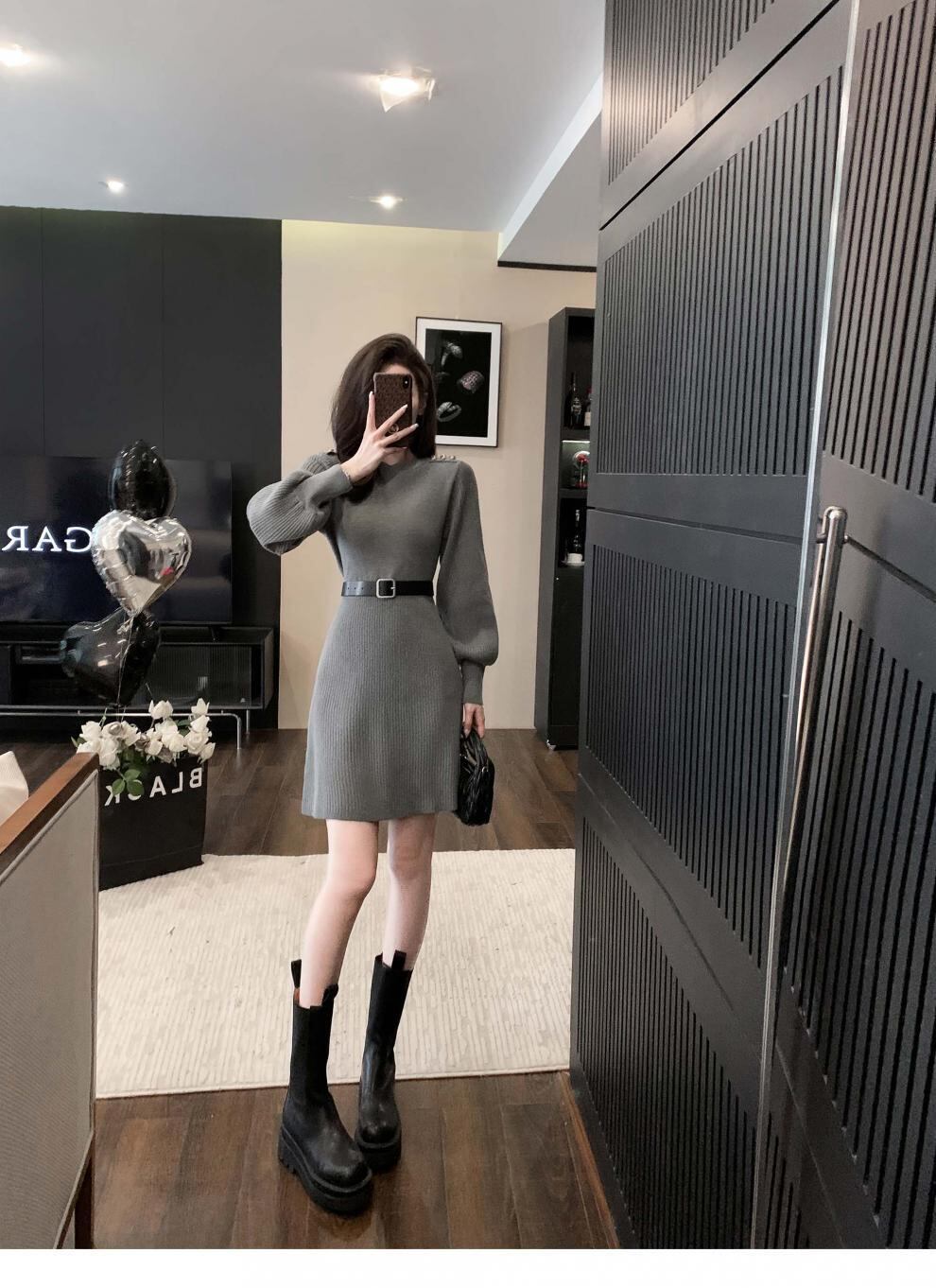 【dress】ニットワンピース　M18753