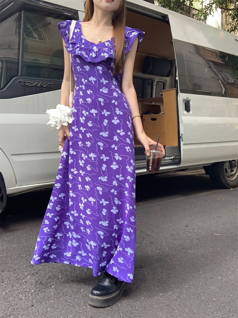 【dress】花柄ワンピース　M24838