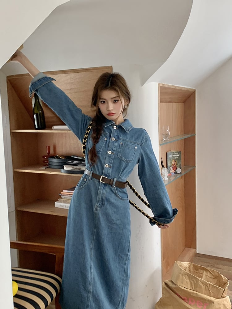 【dress】デニムワンピース　M25503