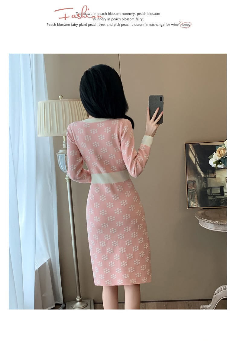【dress】ニットワンピース　M25379