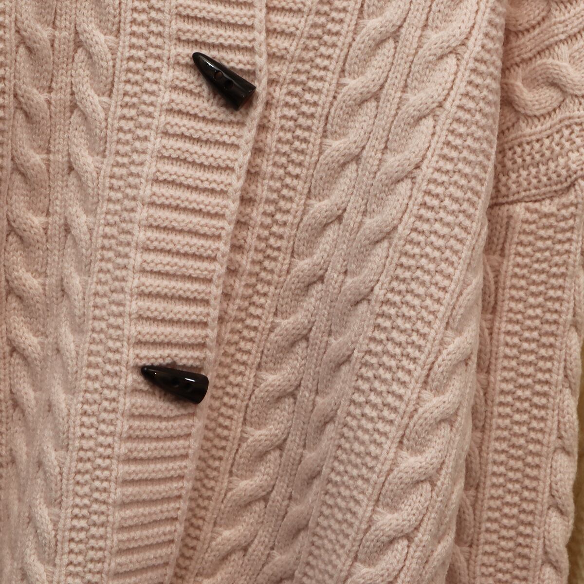 【outer】ボーダー柄ニットカーデ　M18788