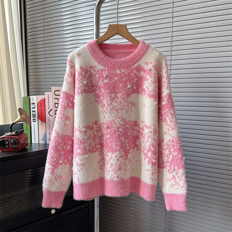 【tops】パールニットセーター　M19066