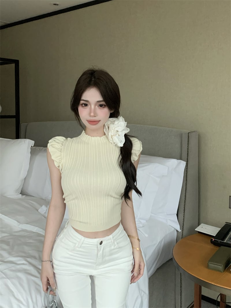 【tops】ノースリーブニットトップスG20270