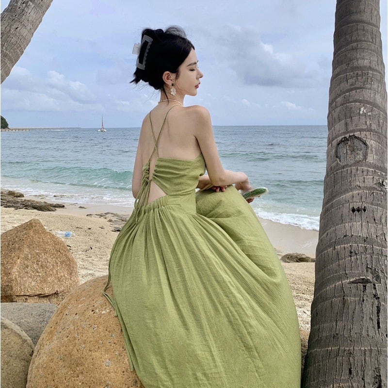 【dress】バックレスワンピース　M25097