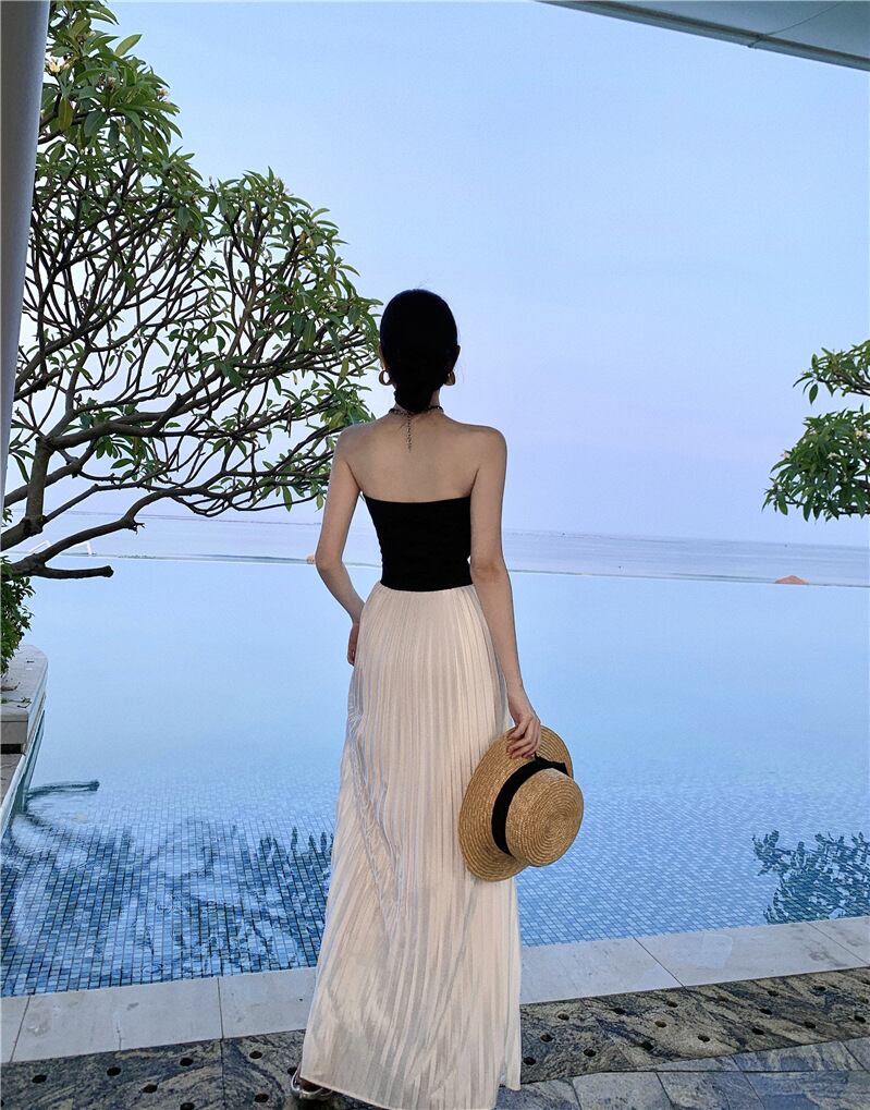 【dress】ギャザーベアトップワンピース G20116