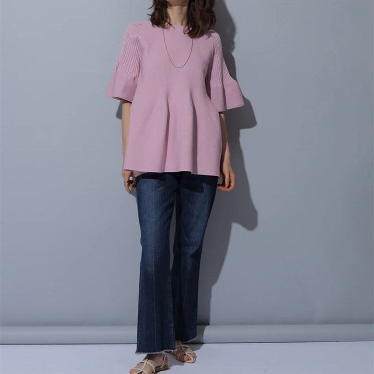 【tops】アンブレラスリーブトップス　N-1649