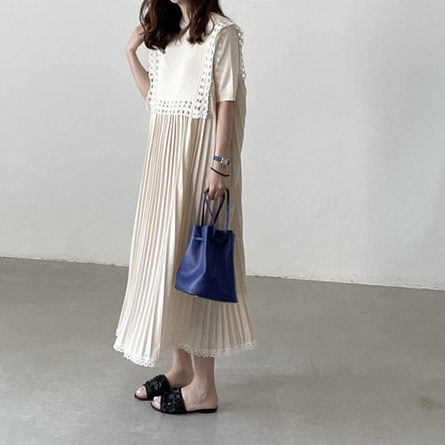 【dress】プリーツワンピース　M24736