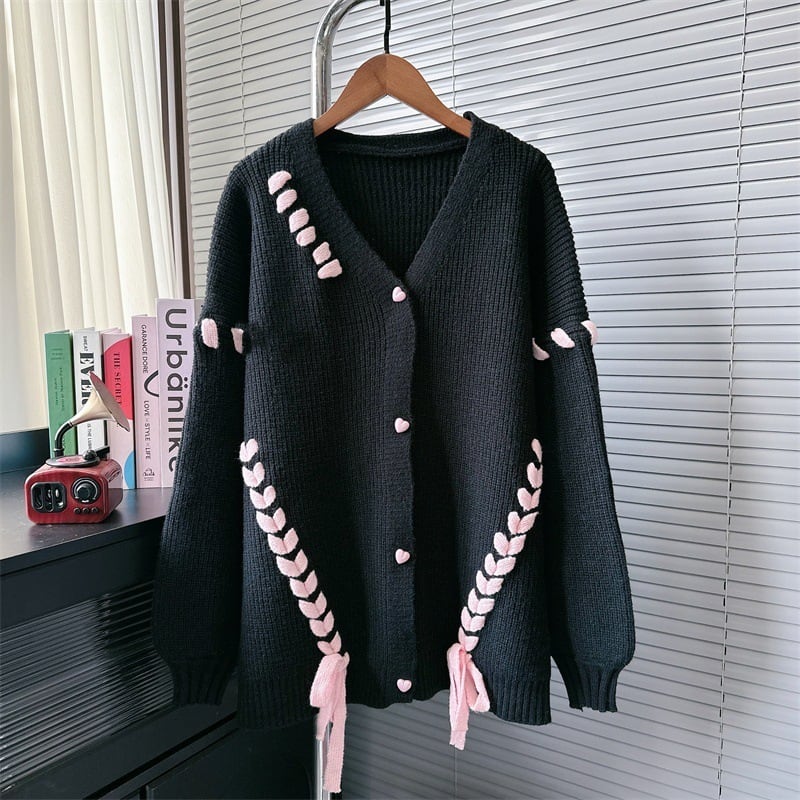 【outer】Vネックニットカーデ　M26103