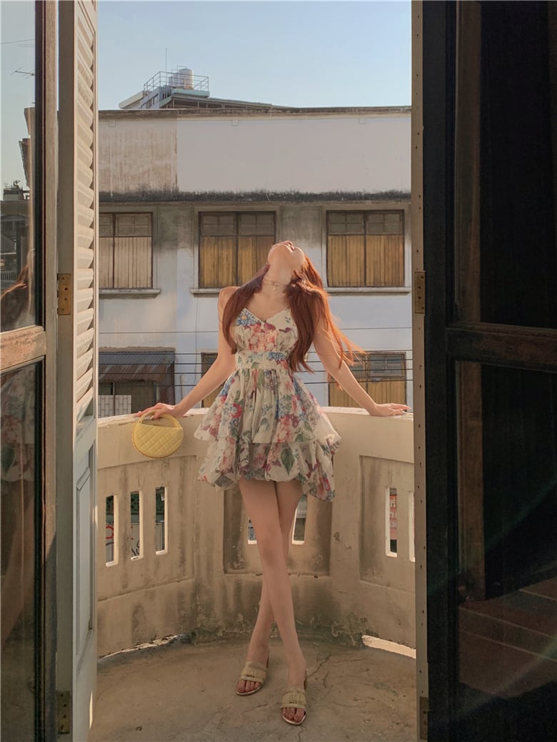 【dress】不規則 イレギュラーキャミワンピース　M24035