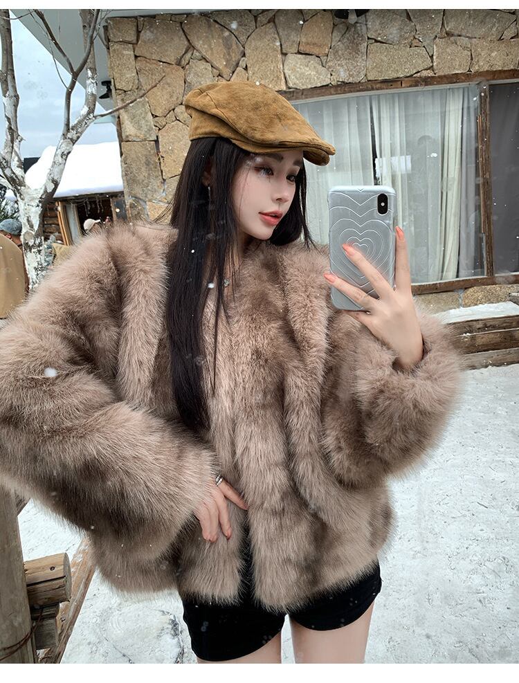 【outer】ファーショートコート　M28228