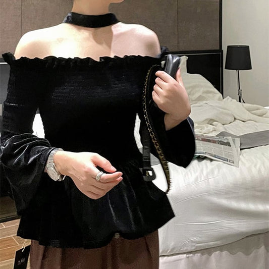 【tops】オフショルダーブラウスG20160