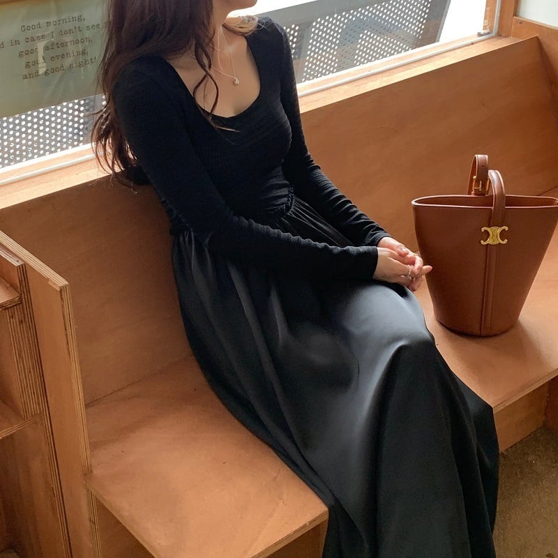 【dress】切り替えワンピース　M25711